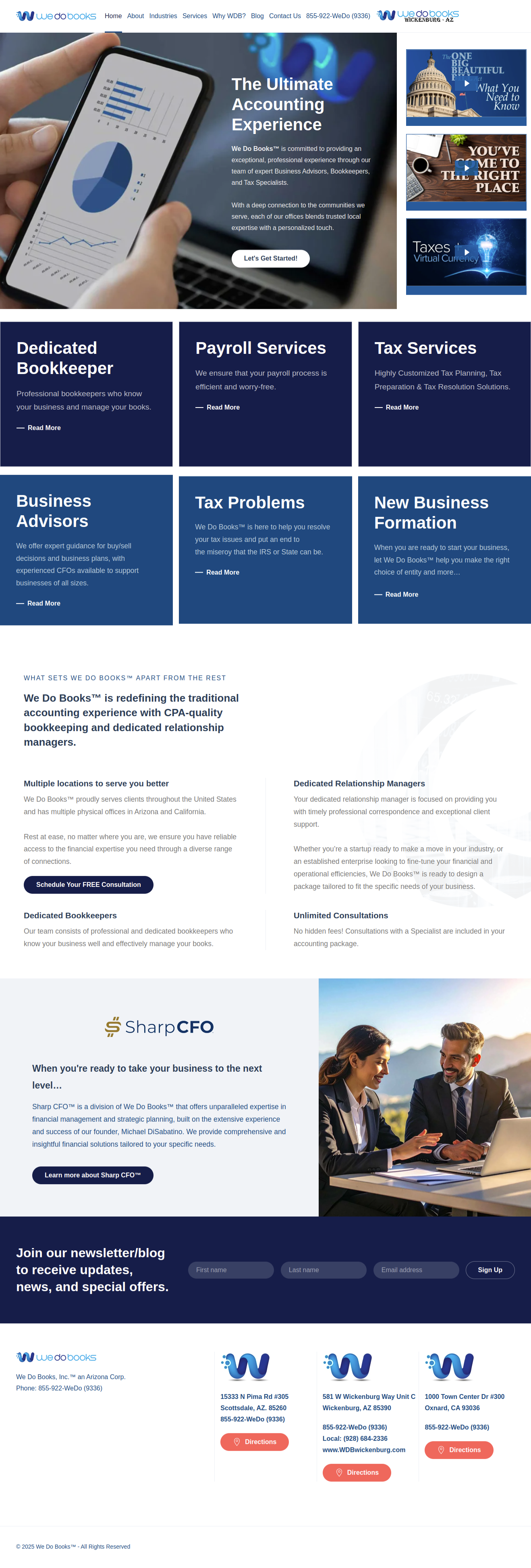 We Do Books – Professional Accounting & Financial Services Website