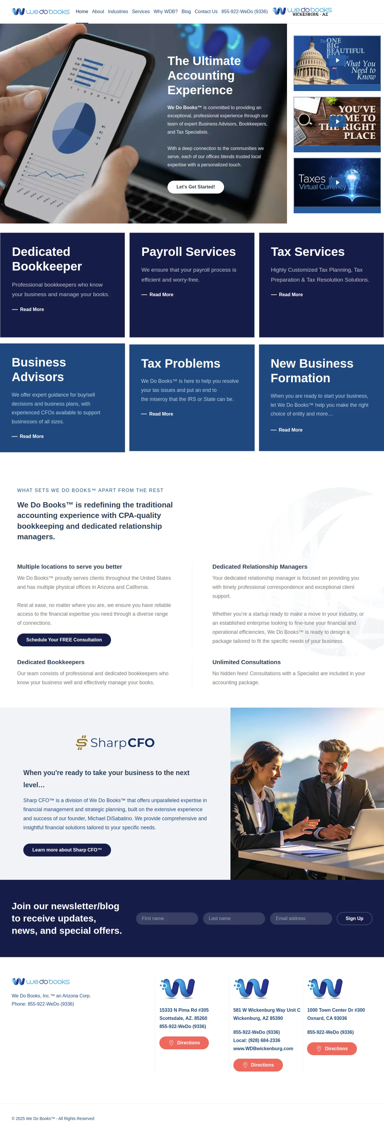 We Do Books – Professional Accounting & Financial Services Website