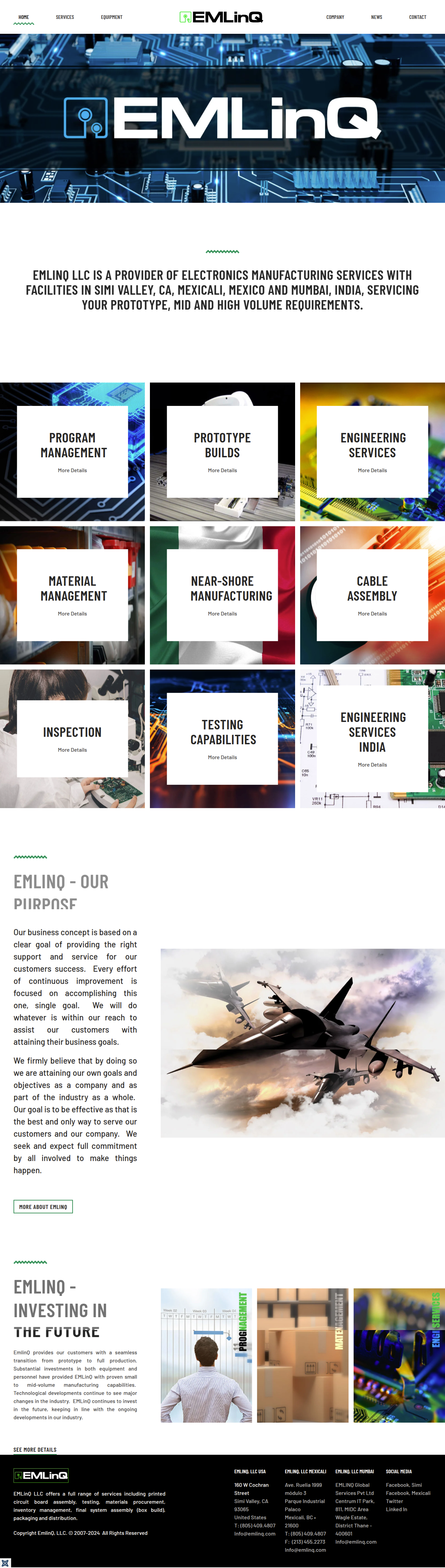 EMLinQ – Electronics Manufacturing Services Platform